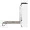 Bestar Orion 104W Queen Murphy Bed and Narrow Storage Solutions with Drawers (105W), White & Walnut Grey 116872-000017 - alternate 6